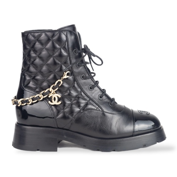 Chanel combat boots 2022 Clearance